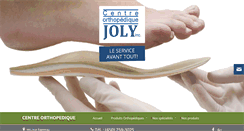 Desktop Screenshot of orthopediquejoly.com